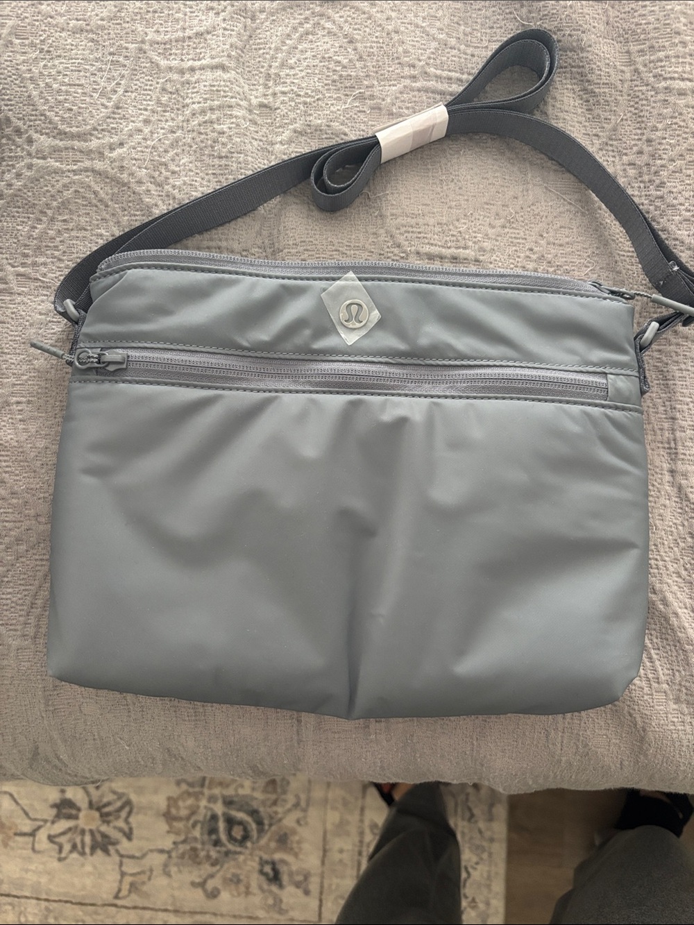 lululemon athletica Gray Crossbody Messenger Bag